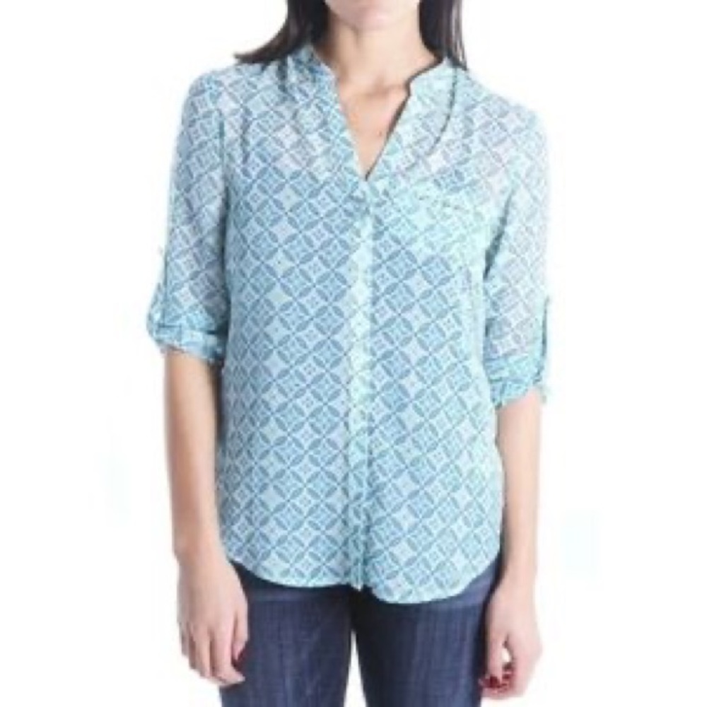 Kut from the Kloth - Teal Printed Blouse - XS